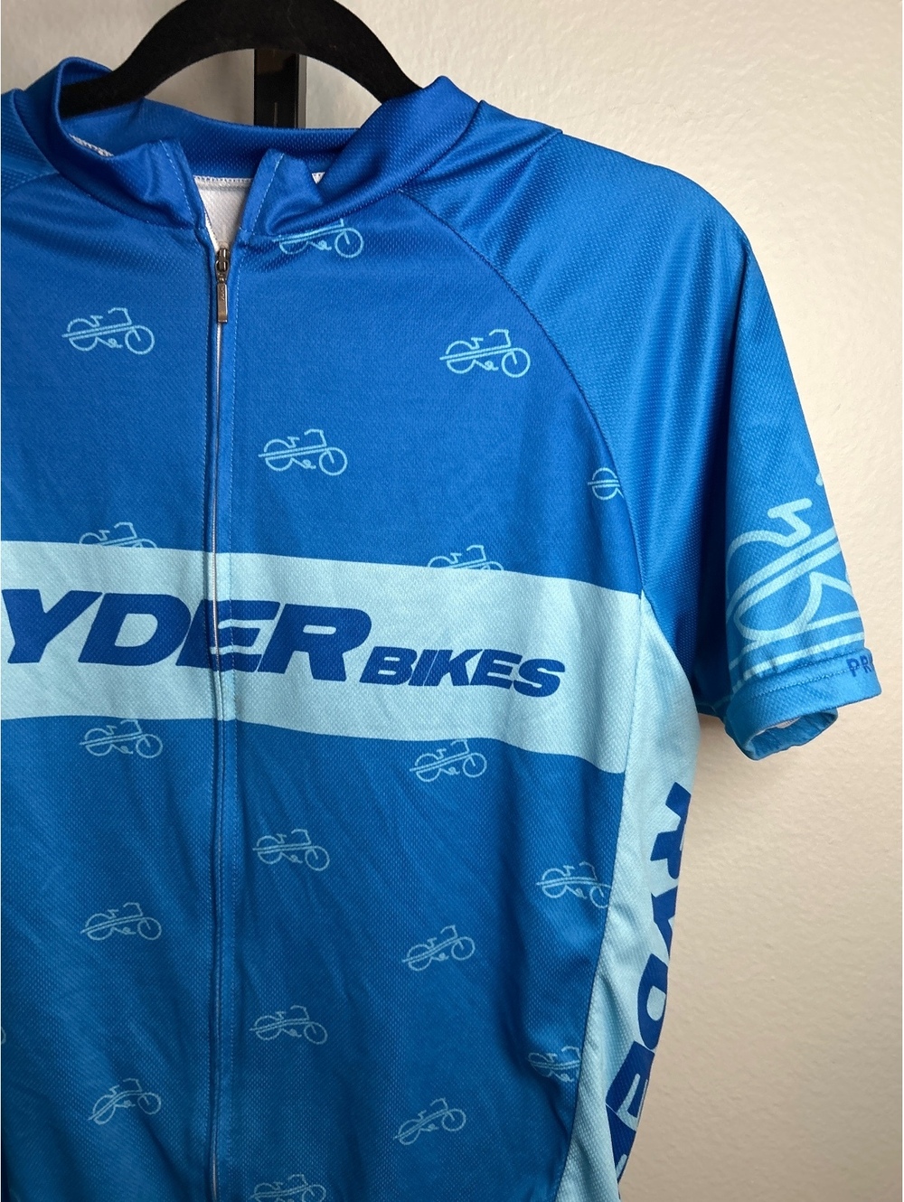 Primal Ryder Bikes Men's Cycling Jersey Size Large Blue